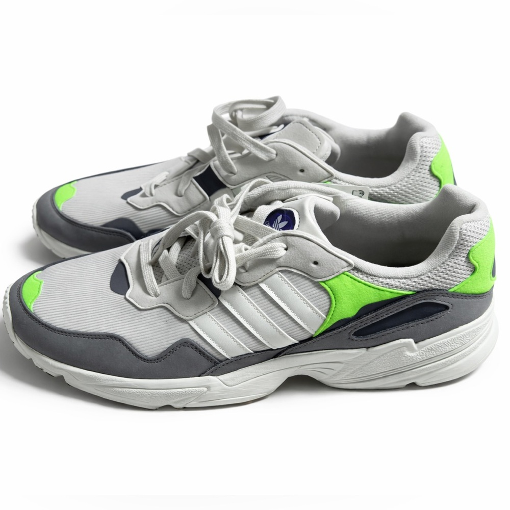 Adidas Originals YUNG-96 Sneakers – White/Gray/Neon Green | Men’s 11 (NWT)